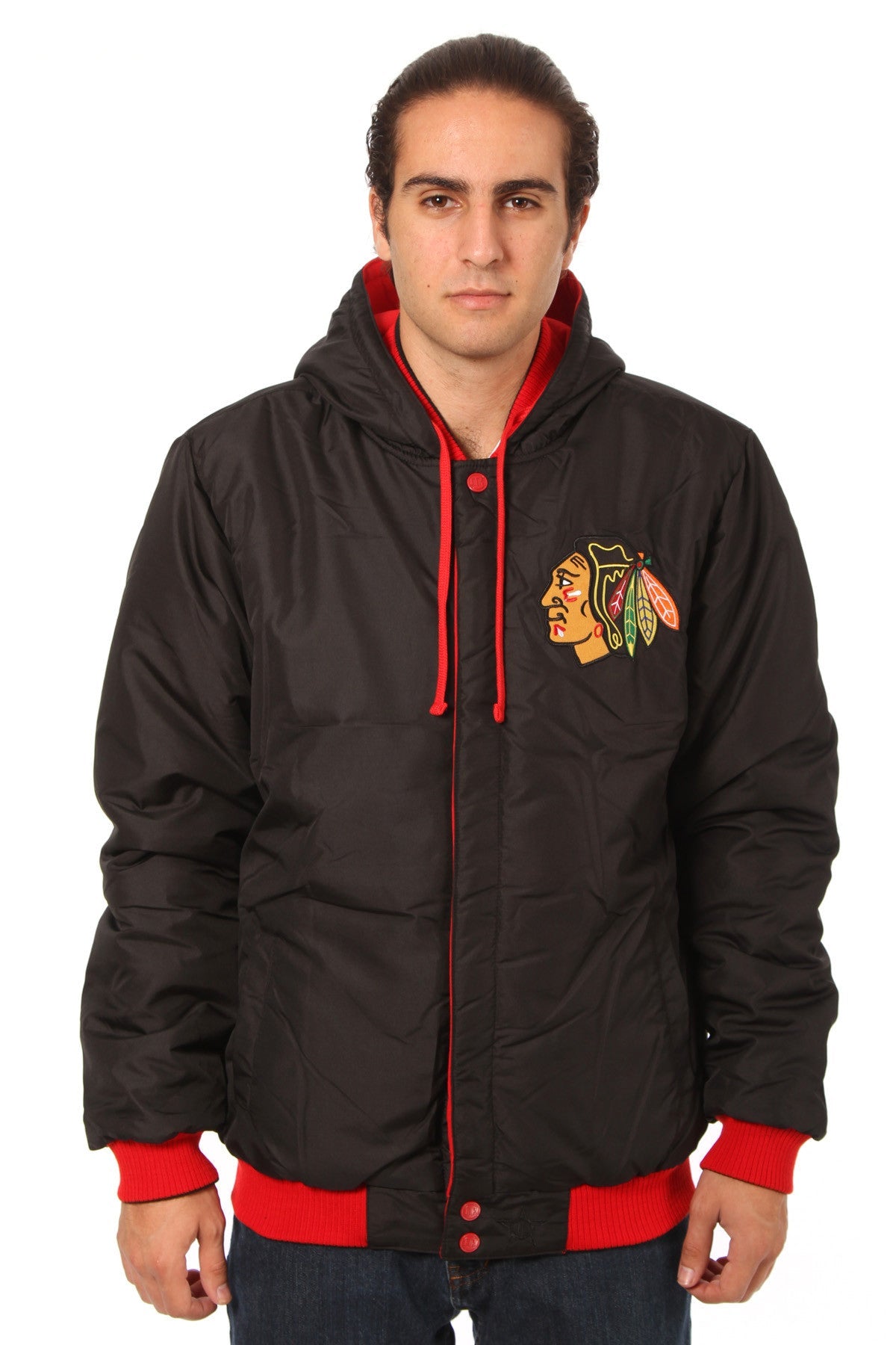 Chicago Blackhawks Reversible Fleece Jacket