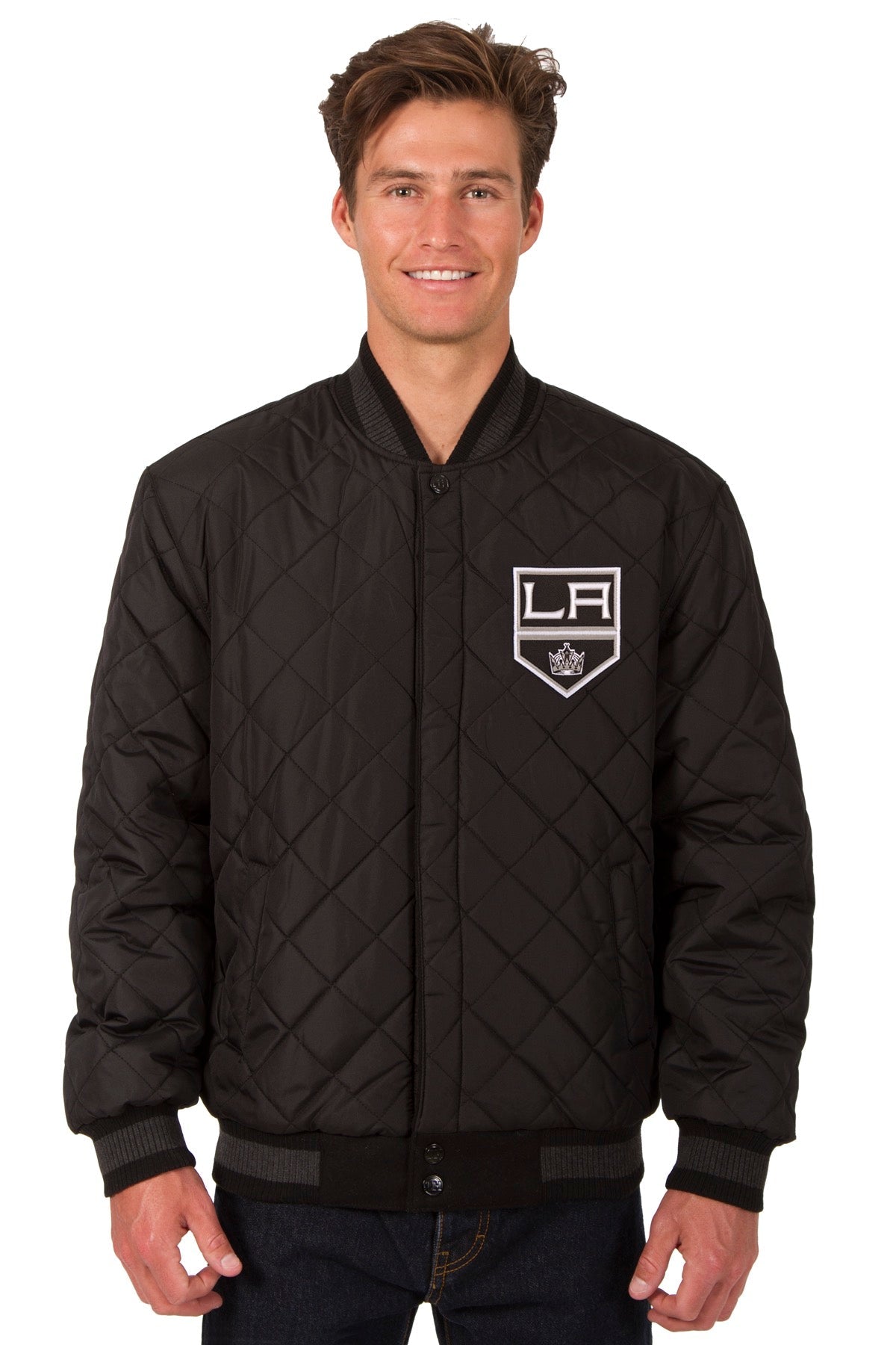 Los Angeles Kings Wool and Leather Reversible Jacket