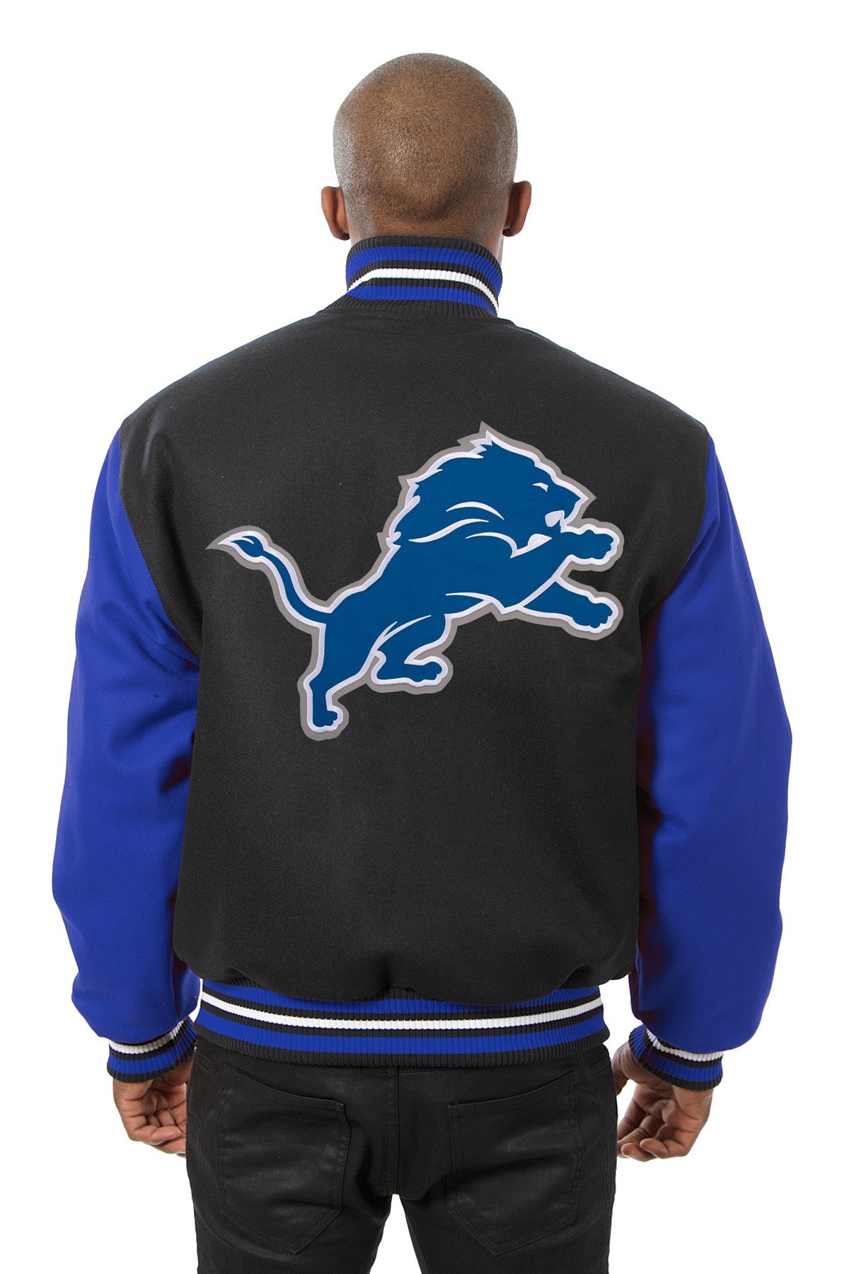 Detroit Lions Embroidered Wool Jacket