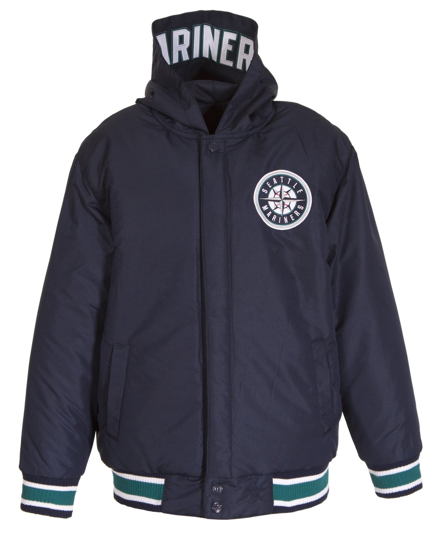 Seattle Mariners Kid's Reversible Poly-Twill Jacket