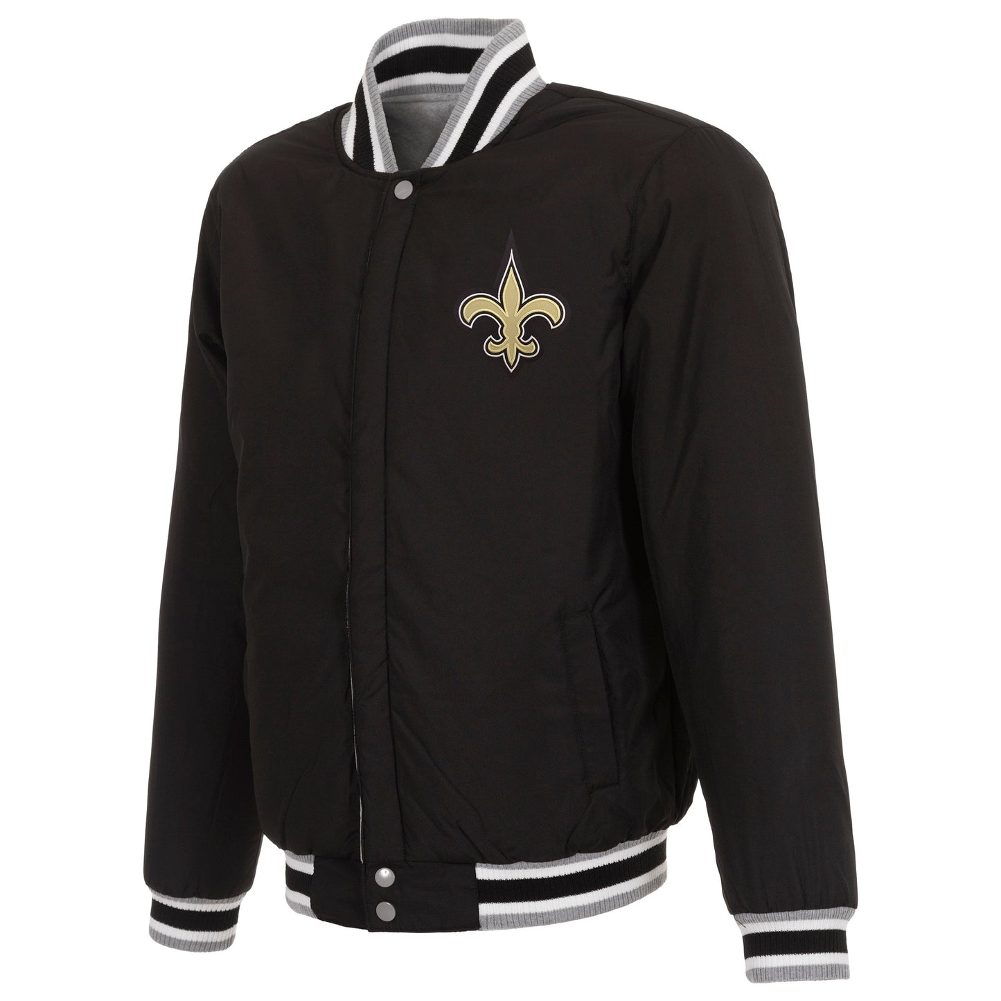 New Orleans Saints Reversible Two-Tone Fleece Jacket