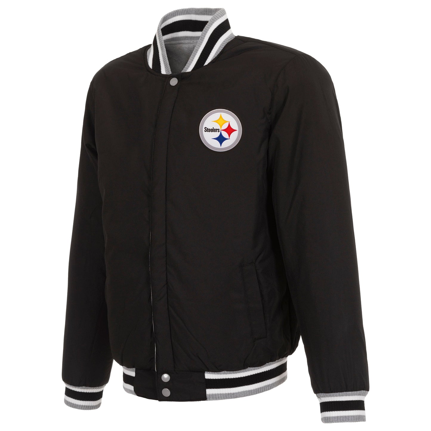 Pittsburgh Steelers Reversible Two-Tone Fleece Jacket