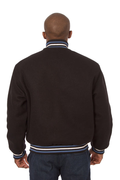 All-Wool Varsity Jacket in Black