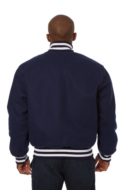 All-Wool Varsity Jacket in Navy