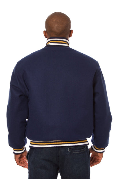 All-Wool Varsity Jacket in Navy