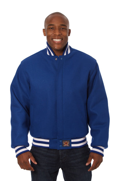 All-Wool Varsity Jacket in Royal