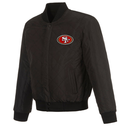 San Francisco 49ers Reversible Wool and Leather Jacket