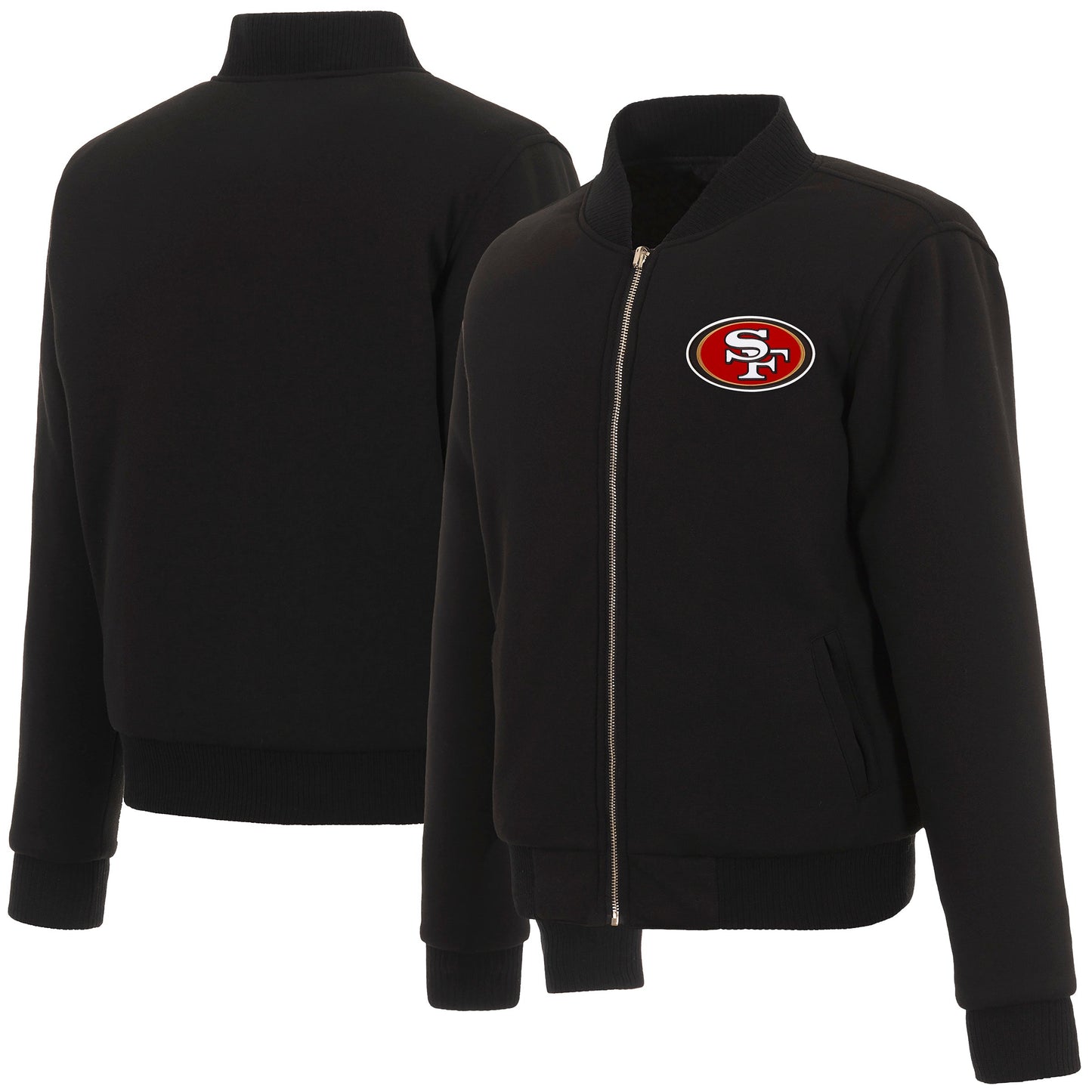 San Francisco 49ers Ladies Reversible Fleece Jacket