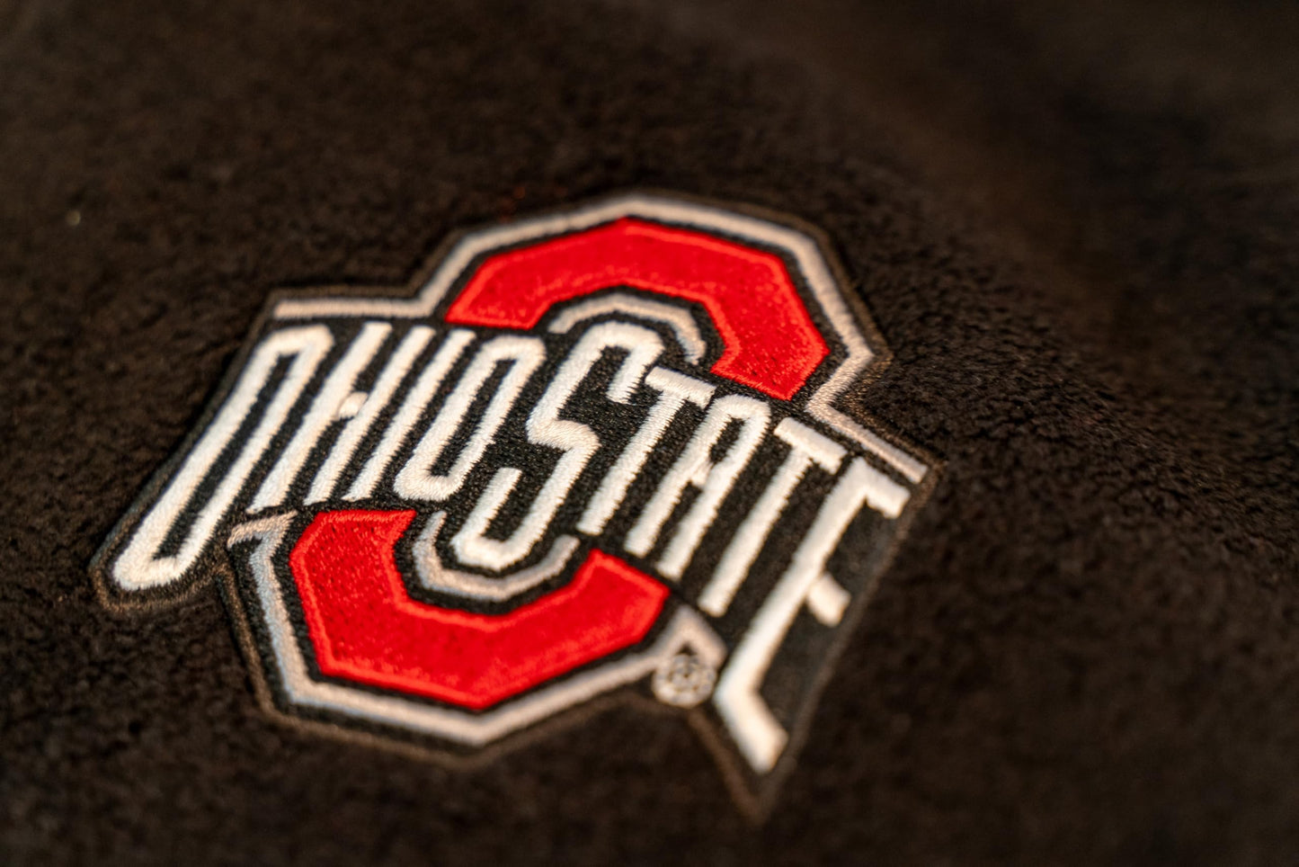 Men's Ohio State Buckeyes Quarter Zip Fleece Pullover Long Sleeve Shirt