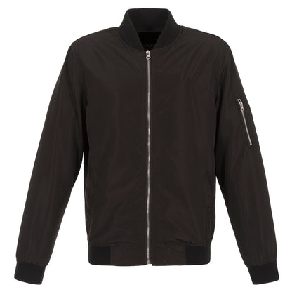 Black Nylon Bomber
