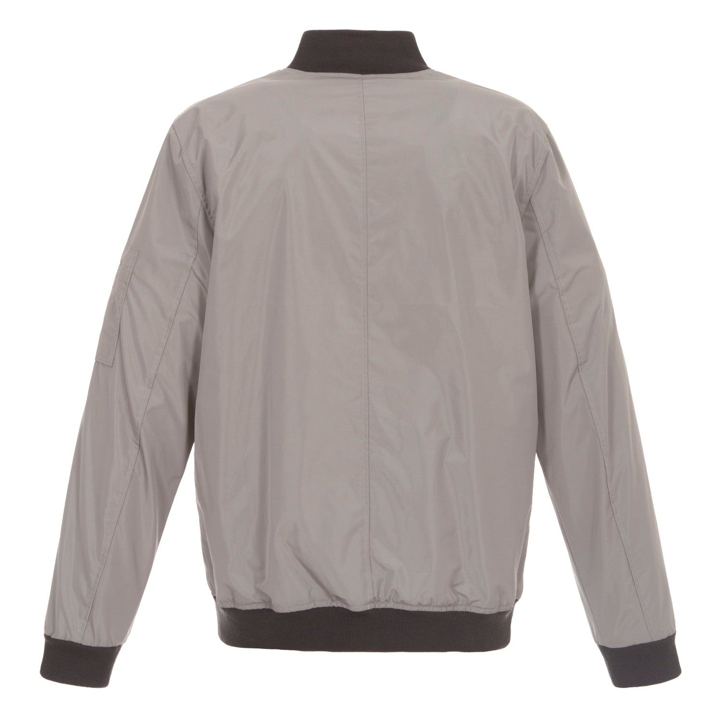 Gray-Charcoal Nylon Bomber
