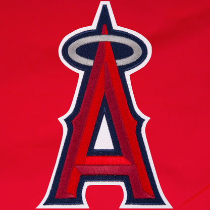 Los Angeles Angels Reversible Fleece Jacket with Faux Leather Sleeves