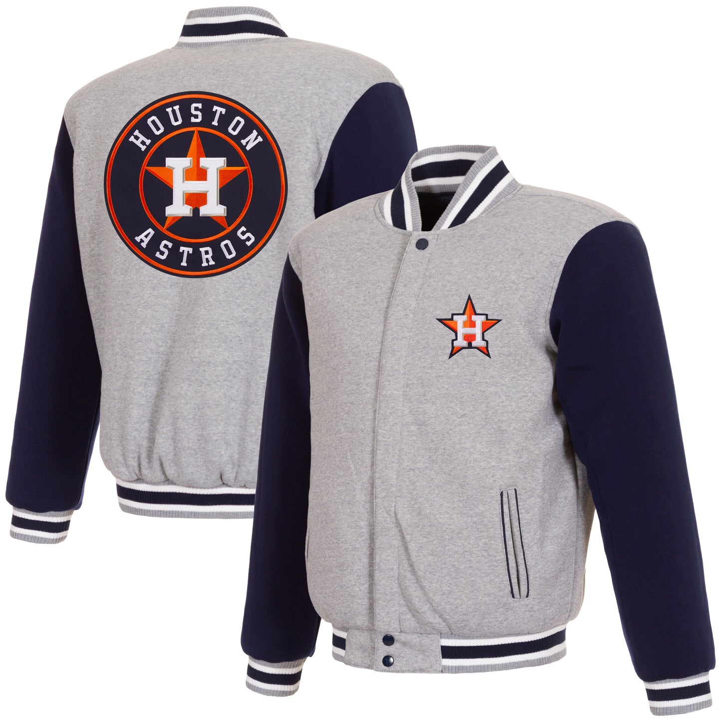 Houston Astros Reversible Two-Tone Fleece Jacket