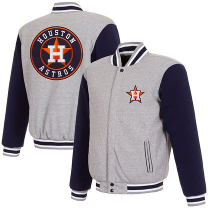 Houston Astros Reversible Two-Tone Fleece Jacket