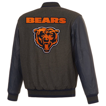 Chicago Bears Reversible Wool and Leather Jacket