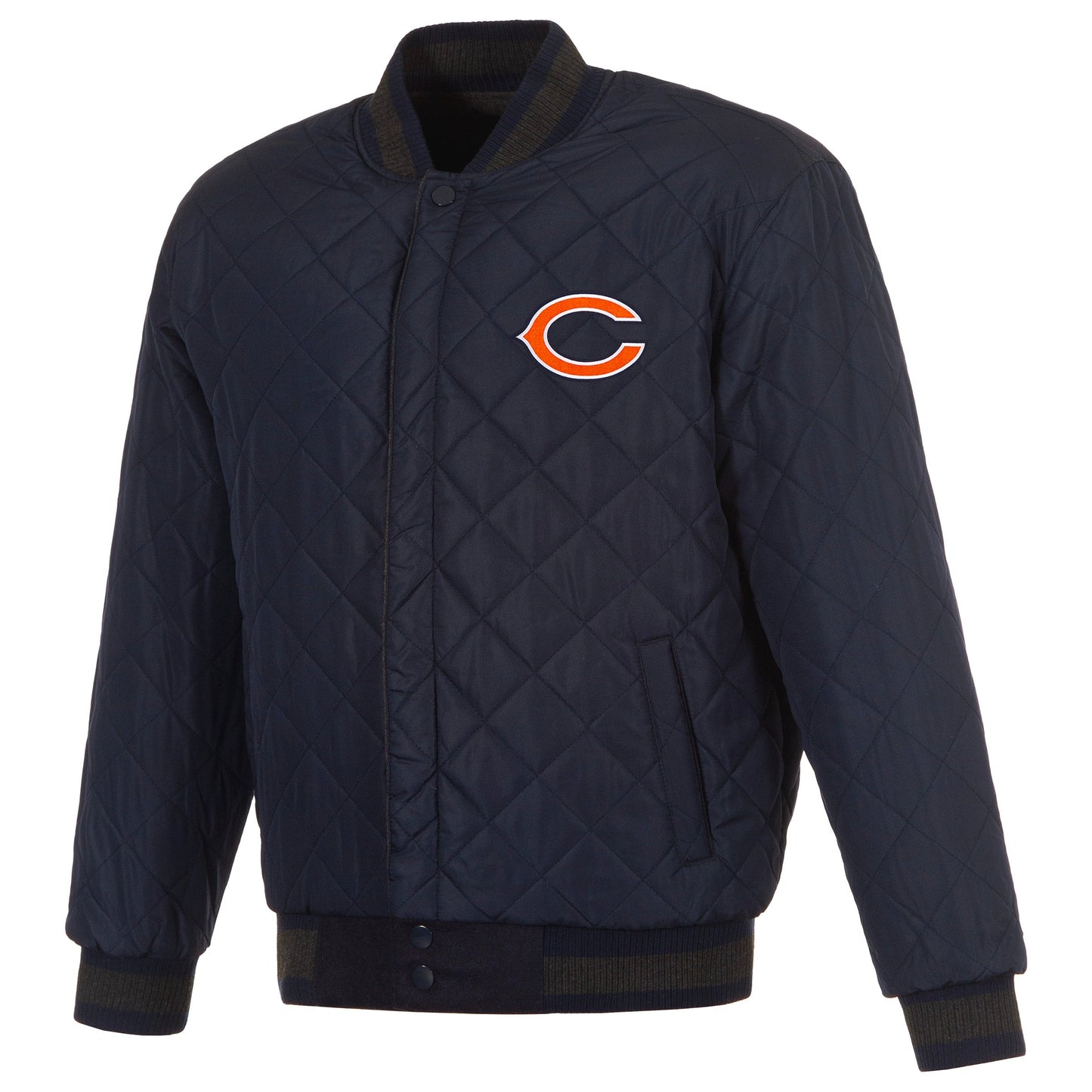 Chicago Bears Reversible Wool and Leather Jacket