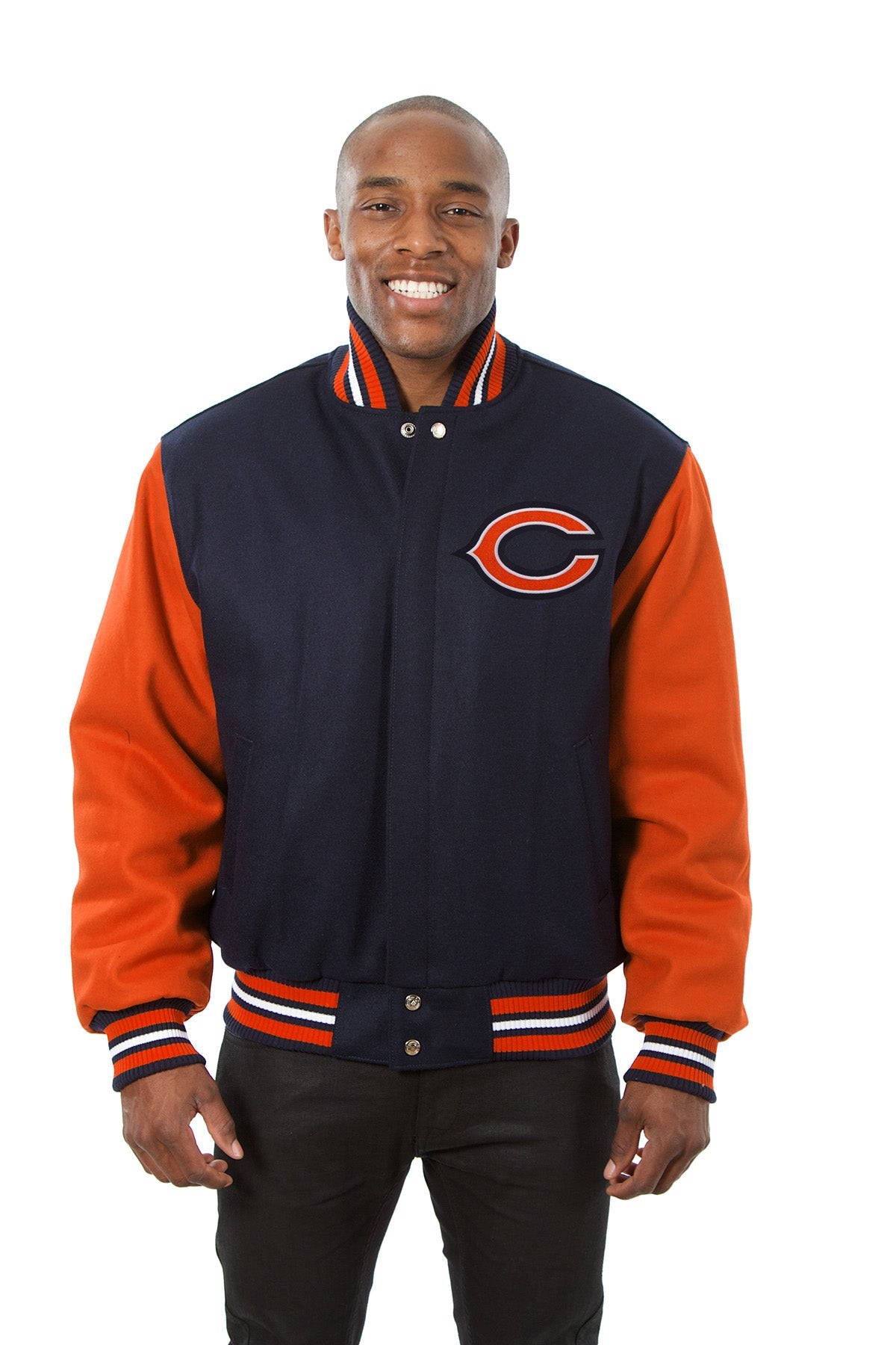 Chicago Bears Embroidered Wool Jacket