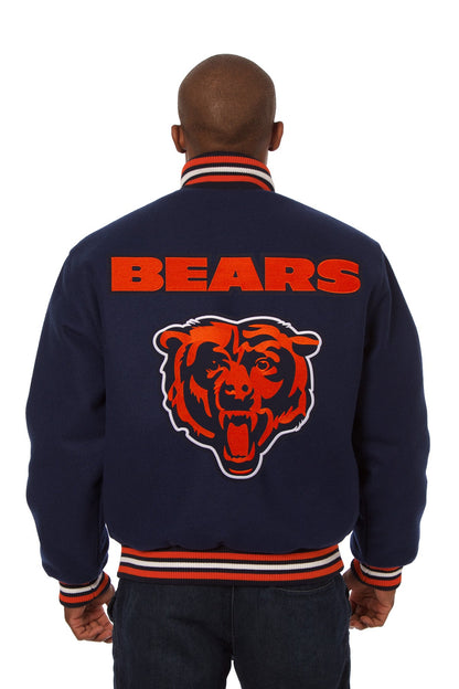 Chicago Bears Embroidered Wool Jacket