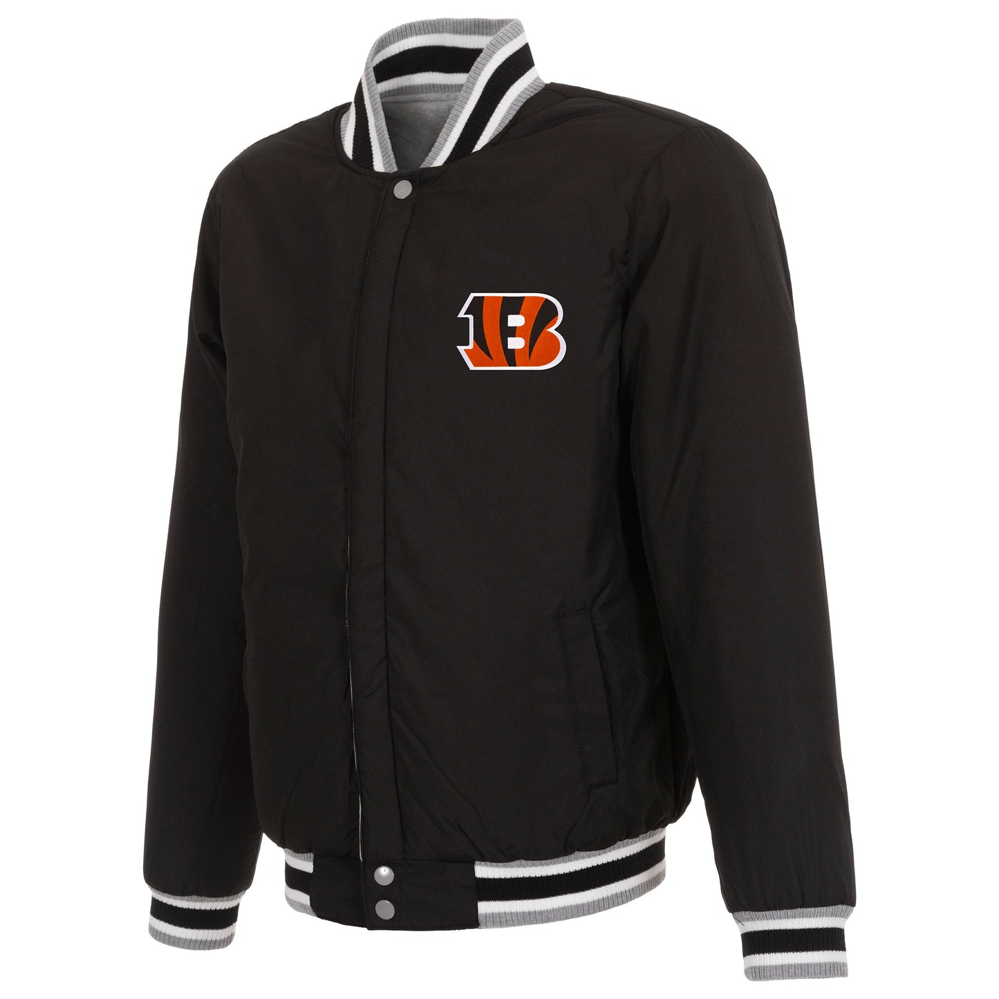 Cincinnati Bengals Reversible Two-Tone Fleece Jacket