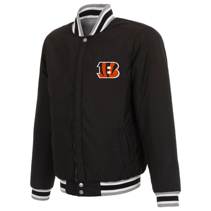 Cincinnati Bengals Reversible Two-Tone Fleece Jacket