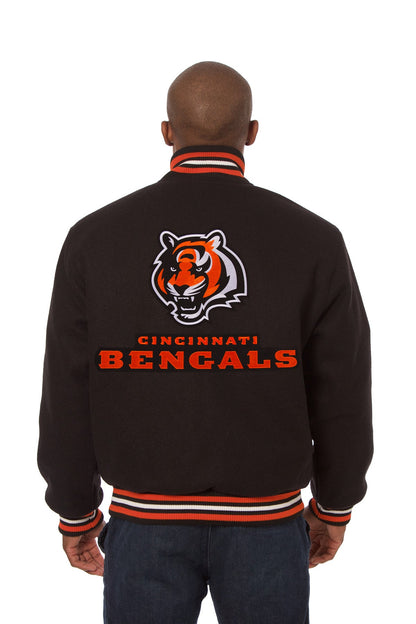 Cincinnati Bengals Embroidered Wool Jacket
