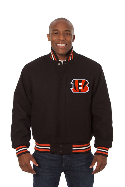 Cincinnati Bengals Embroidered Wool Jacket