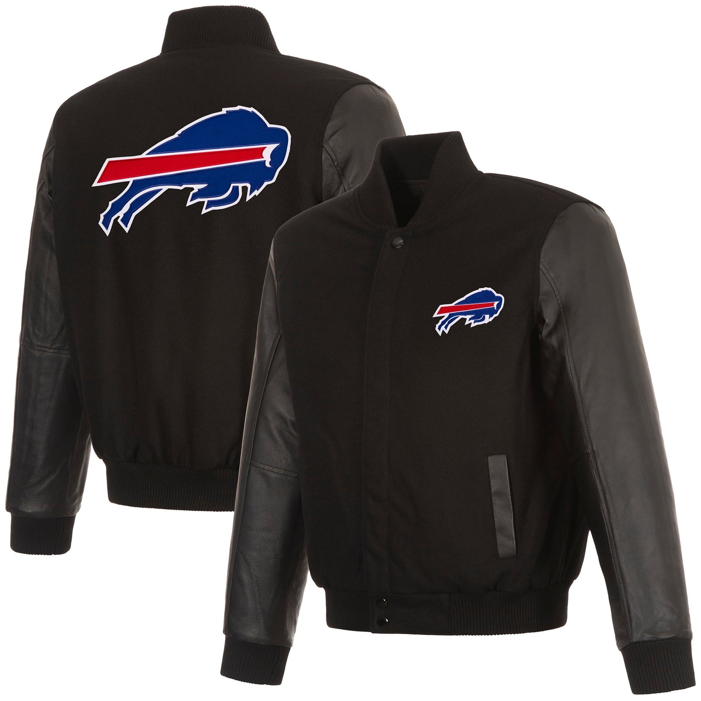 Buffalo Bills Reversible Wool and Leather Jacket