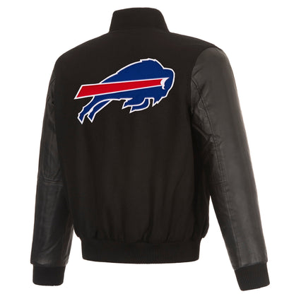 Buffalo Bills Reversible Wool and Leather Jacket