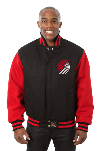 Portland Trail Blazers Embroidered Wool Jacket