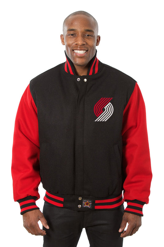 Portland Trail Blazers Embroidered Wool Jacket