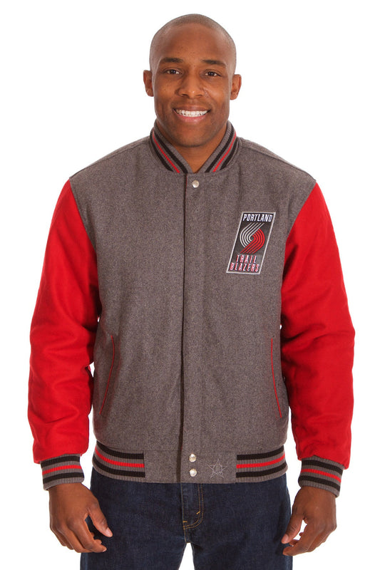 Portland Trail Blazers Two-Tone Reversible Wool Jacket