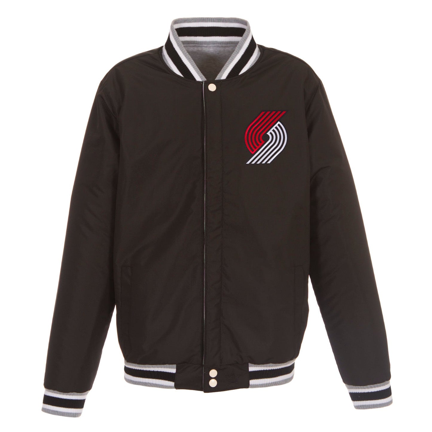 Portland Trail Blazers Two-Tone Reversible Fleece Jacket