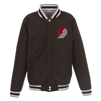 Portland Trail Blazers Two-Tone Reversible Fleece Jacket
