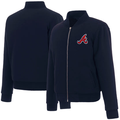 Atlanta Braves Ladies Reversible Fleece Jacket