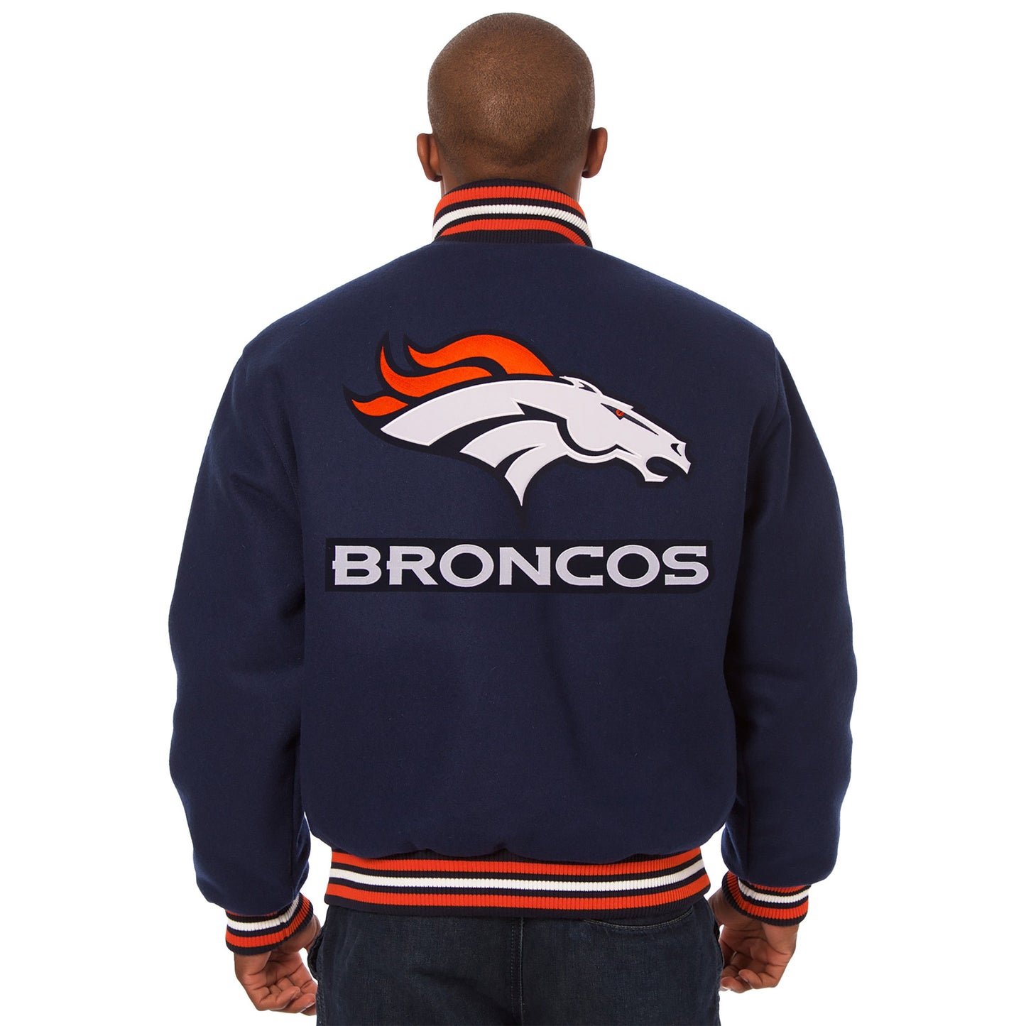 Denver Broncos Embroidered Wool Jacket