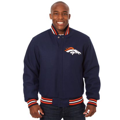 Denver Broncos Embroidered Wool Jacket