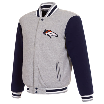 Denver Broncos Two-Tone Reversible Fleece Jacket