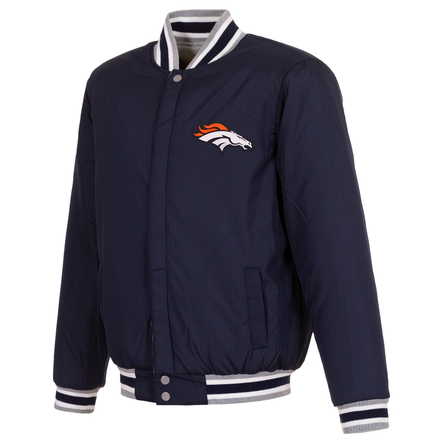 Denver Broncos Two-Tone Reversible Fleece Jacket