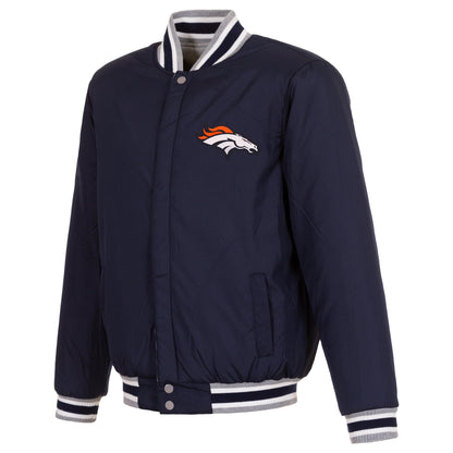 Denver Broncos Two-Tone Reversible Fleece Jacket