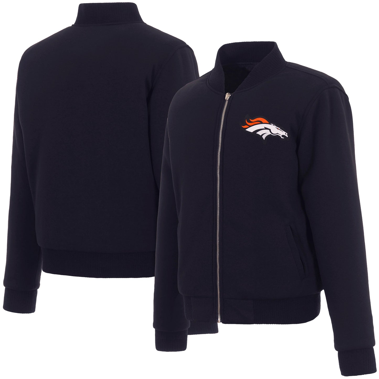 Denver Broncos Ladies Reversible Fleece Jacket
