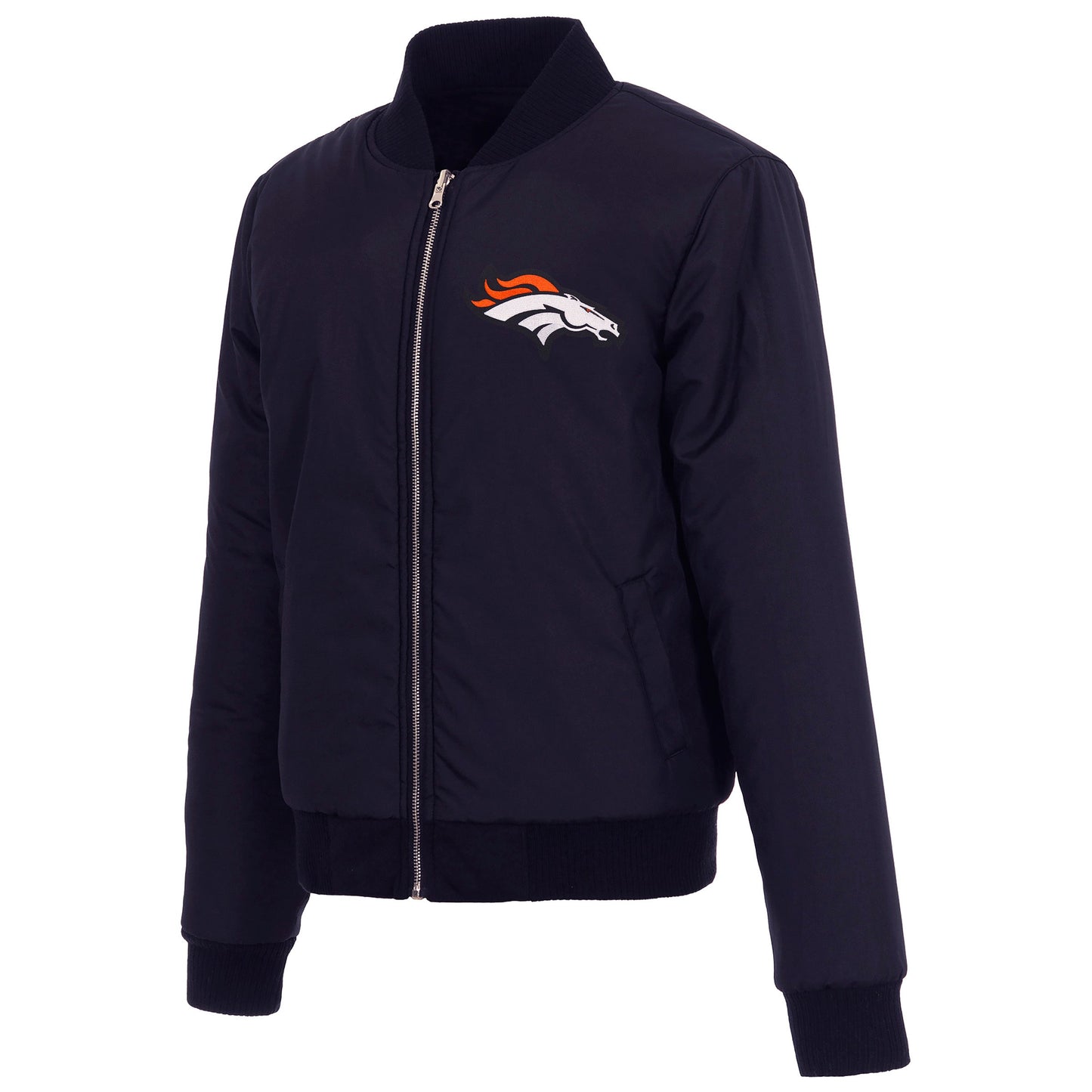 Denver Broncos Ladies Reversible Fleece Jacket