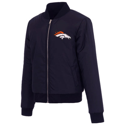 Denver Broncos Ladies Reversible Fleece Jacket