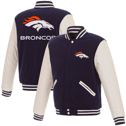 Denver Broncos Reversible Varsity Jacket