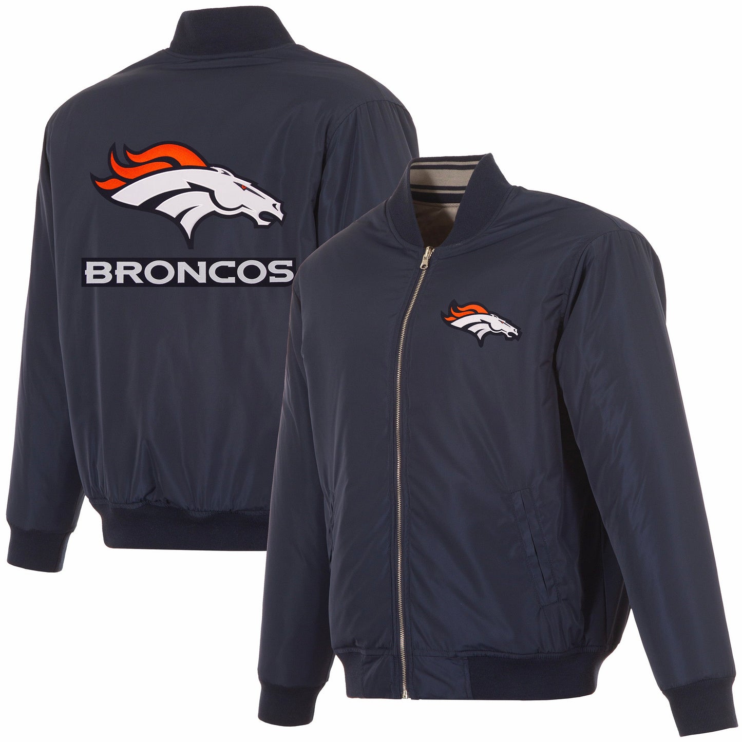 Denver Broncos Reversible Flight Jacket