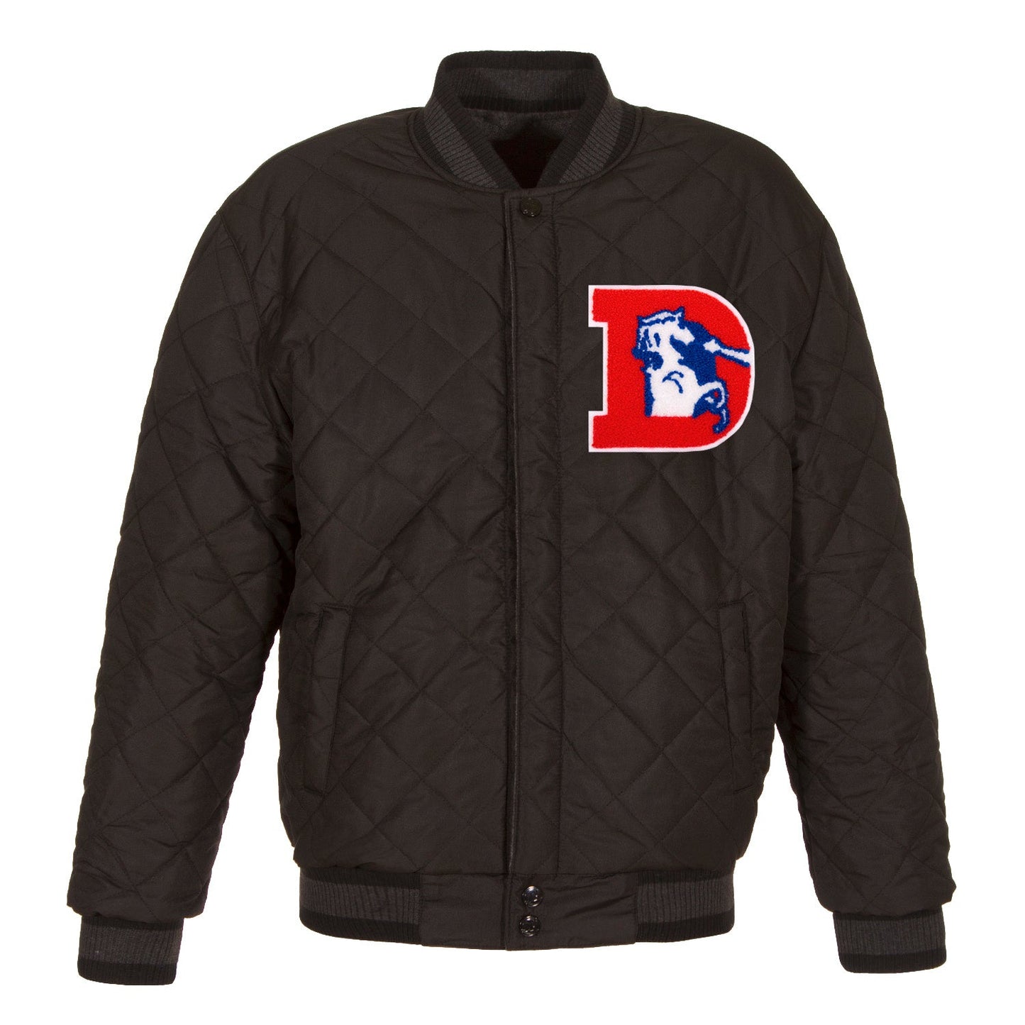 Denver Broncos Reversible Wool and Leather Jacket
