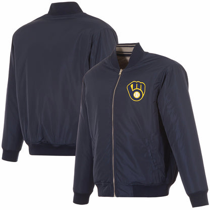 Milwaukee Brewers Reversible Flight Jacket