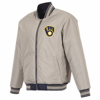 Milwaukee Brewers Reversible Flight Jacket
