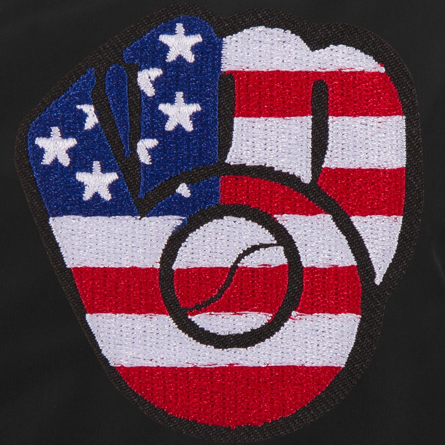 Milwaukee Brewers Americana Nylon Bomber Jacket