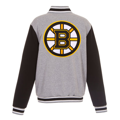 Boston Bruins Reversible Two-Tone Fleece Jacket