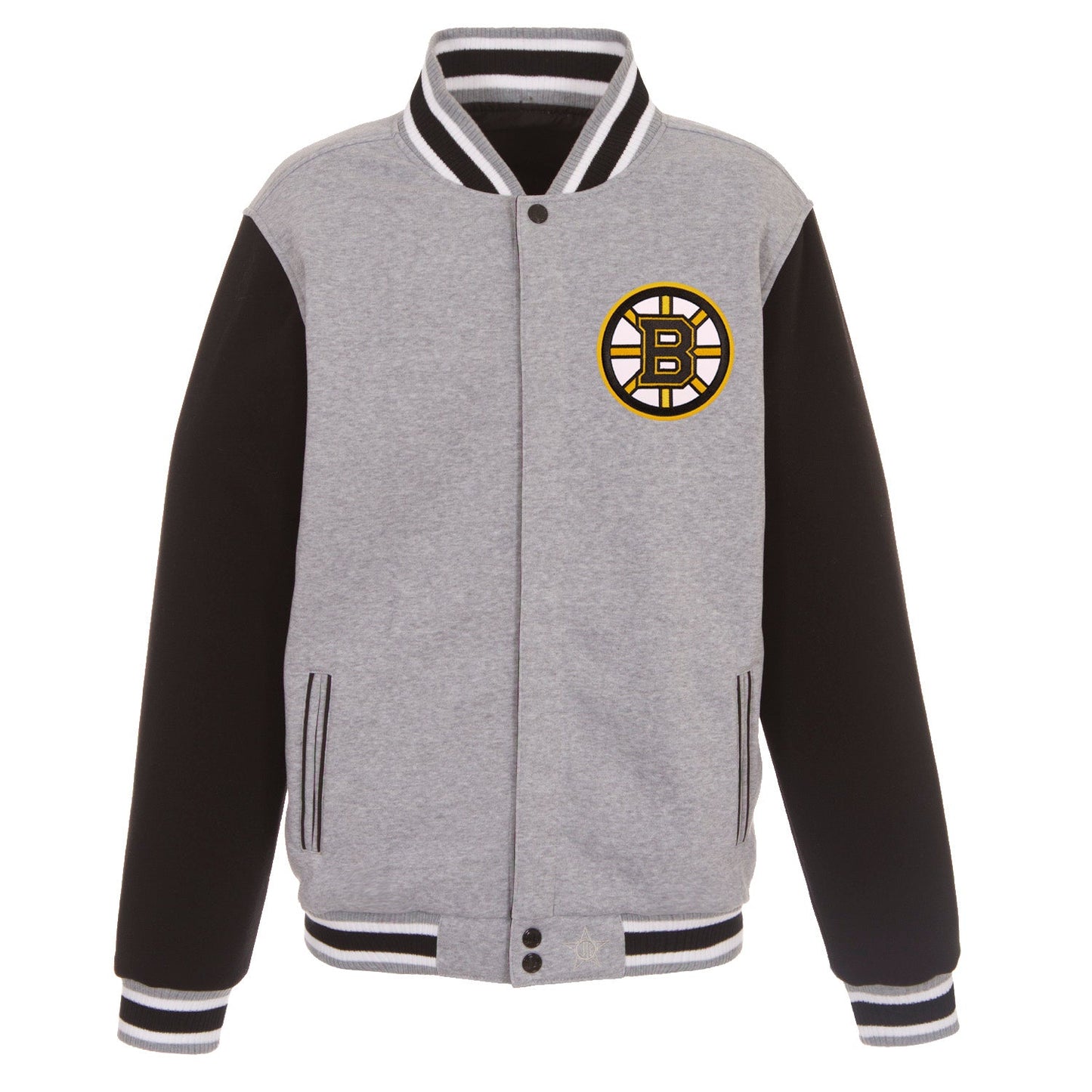 Boston Bruins Reversible Two-Tone Fleece Jacket